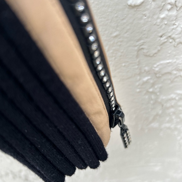 Bellini Black Long Sleeve Cardigan or Sweather  Black w Rhinestone Zip Size XL - Picture 5 of 8